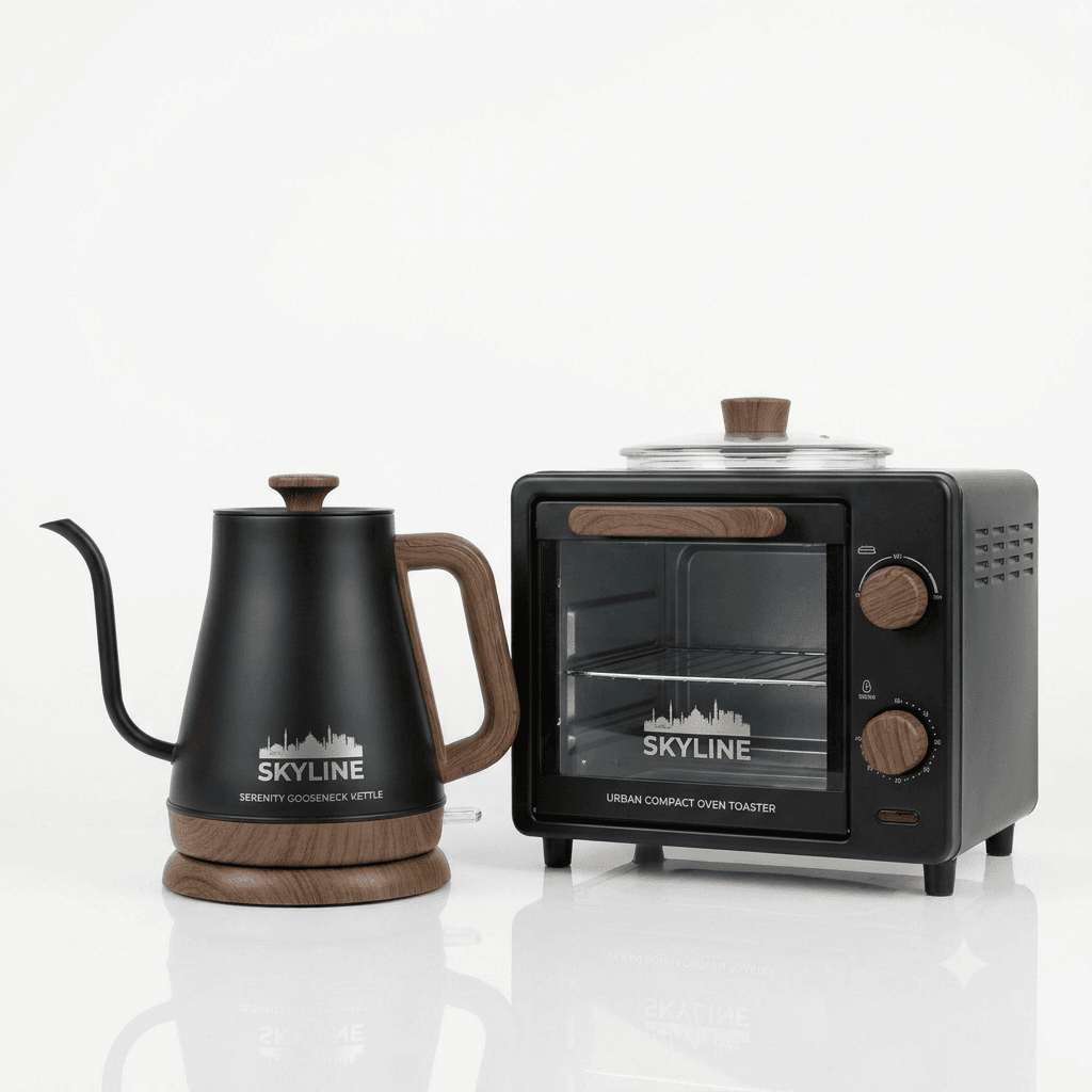 Skyline Evening Set - Electric Kettle & Oven Toaster 10 Ltr. Combo
