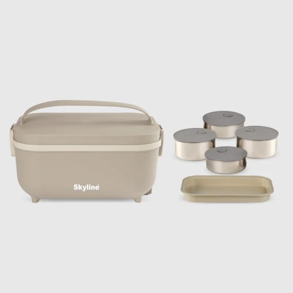 Skyline VTL-2888 Electric Lunch Box with 4 Stainless Steel Containers