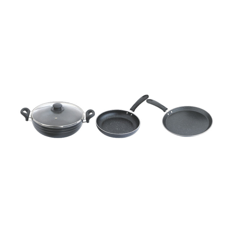 Skyline VTL-8900 Non-Stick Cookware Set - Kadhai, Frying Pan & Dosa Tawa