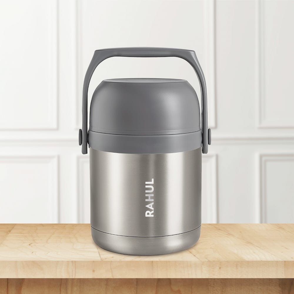 Personalised Hot n Fresh Round Stainless Steel Lunchbox