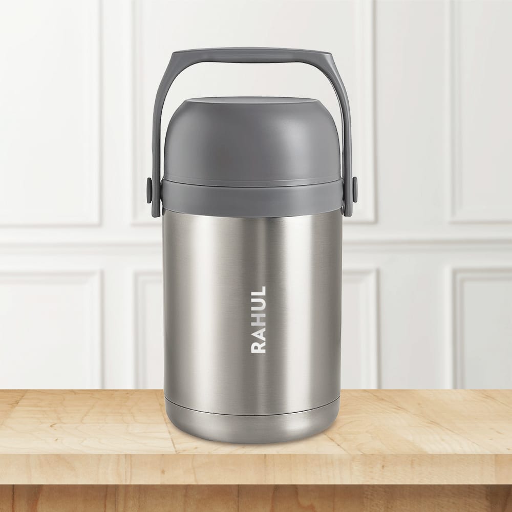 Personalised Hot n Fresh Round Stainless Steel Lunchbox