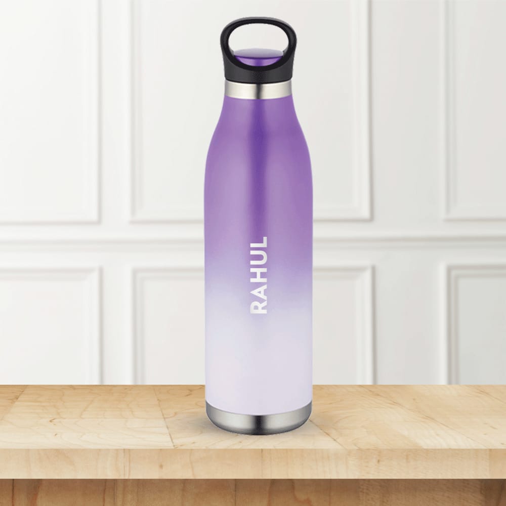 Personalised Colour Crush Vacuum Insulated Bottle, Violet
