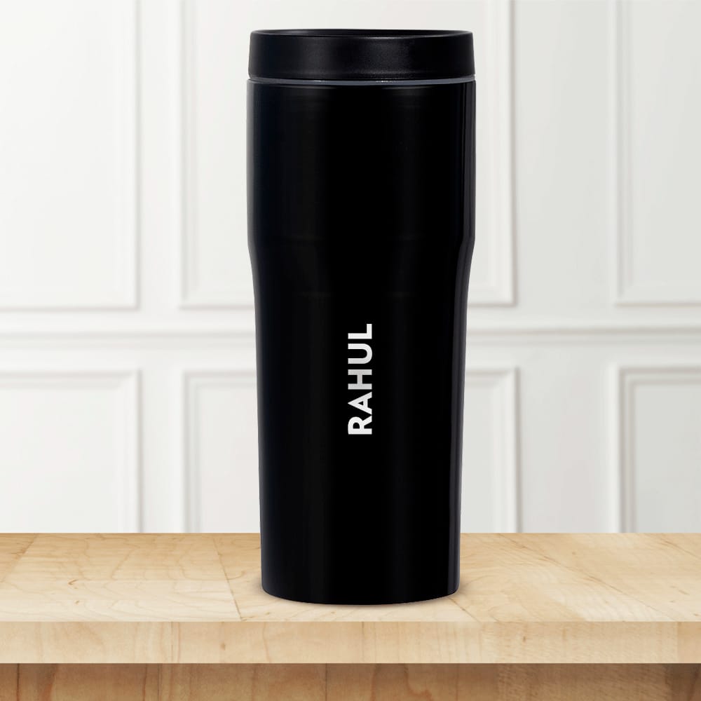 Personalised Hike Vacuum Insulated Tumbler, Black