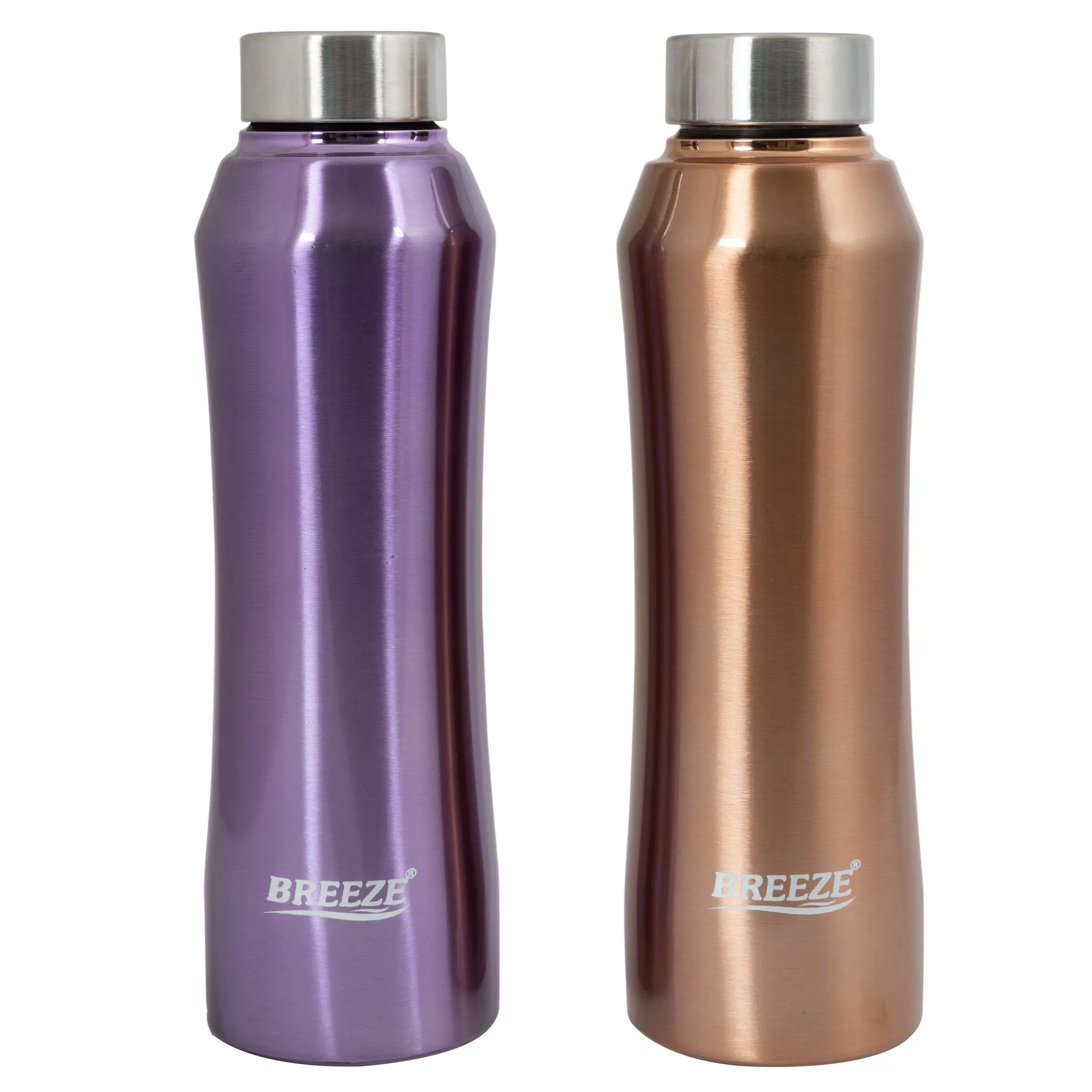 Breeze Single Wall Stainless Steel Water Bottle